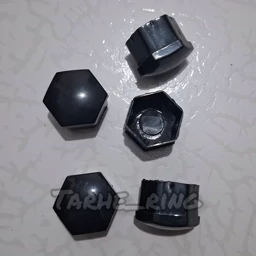 گل پیچ سایز 21 رنگ مشکی رو مهره چرخ ماشین گلپیچ خودرو
