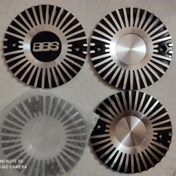 کاپ رینگ BBS اصلی چرخ ماشین فابریک با درپوش تورینگی و لوگو وسط