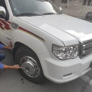 قالپاق کارون و پادرا پلاس جنس فلزی سایز 16 اینچ وانت پیکاپ مناسب رینگ و لاستیک فابریک چرخ ماشین