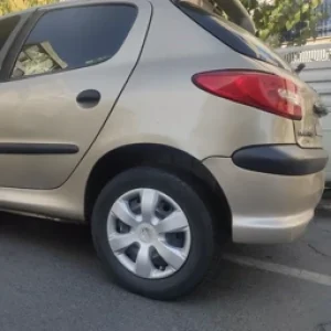 قالپاق 206 طرح اسپرت مدل 6پره مناسب پژو 207 و 206 با سایز رینگ لاستیک فابریک کارخانه قالپاق رینگی پژویی اسپرت 6پر rc