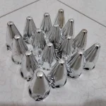 گل پیچ نیزه ای چرخ ماشین نیسان وانت تعداد 24 عدد گلپیچ آبکاری استیل وسط رینگ