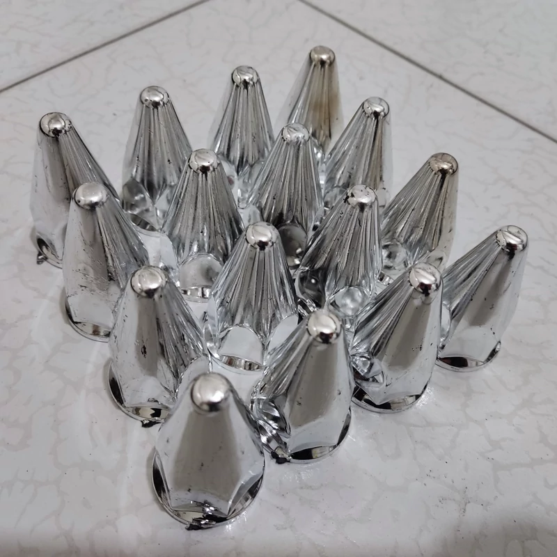 گل پیچ نیزه ای چرخ ماشین نیسان وانت تعداد 24 عدد گلپیچ آبکاری استیل وسط رینگ
