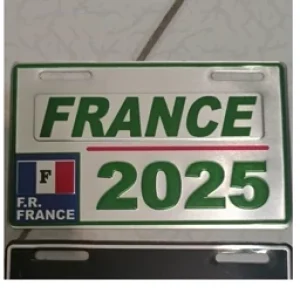 پلاک فرانسه پژو پرچم کشور france paris ماشین موتور