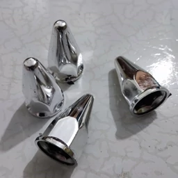 گل پیچ نیزه ای چرخ ماشین نیسان وانت تعداد 24 عدد گلپیچ آبکاری استیل وسط رینگ