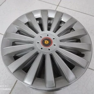 قالپاق طرح رینگ ماشین مدل 14 اوپتیمایی رنگ نقره ای اسپرت مناسب انواع خودرو با سایز 14 اینچ