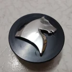 کاپ رینگ چرخ ماشین سمند طرح جدید مشکی رنگ مناسب رینگ فابریک شرکتی 5پر 11پر اسپرت کارخانه 5پره تورینگی بچه قالپاق وسط
