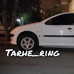 قالپاق طرح رینگ پژو 206 مدل اسپرت سایز فابریک