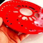صفحه پشت رینگ خودرو بیهقی طرح اسپرت مدل فلزی کد TRH-DISK-RED